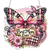 Mothers Day DIY Diamond Painting Acrylic Special Shape Pendant Hanging Kit