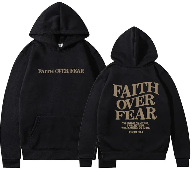 "Faith over Fear" Christian Hoodie