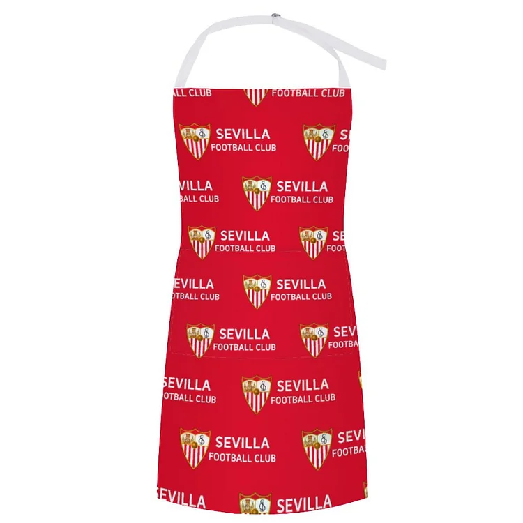 Sevilla FC Wasserdichte Schürze Wasserdichte Schürze Mit Taschen Für Küchenfarbe Und Mehr.