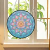Diamond Painting Stained Glass Mandala Flower Pendant