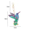 Diamond Painting-DIY 4pcs Hummingbird Keychain