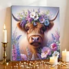 Framed Diamond Painting - Full Round Drill - Cow (25x25cm)