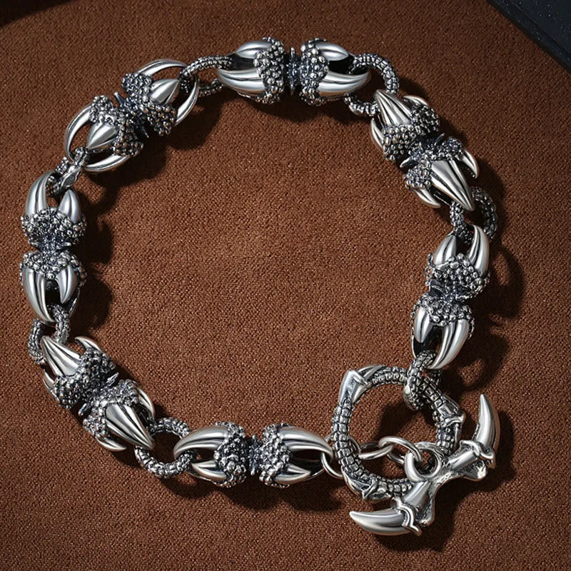 Dragon Claw Engraved Strength Bracelet