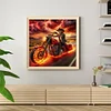 (50*50cm)Skeleton Cowboy Riding Motorcycle - Full Round Drill Diamond Painting