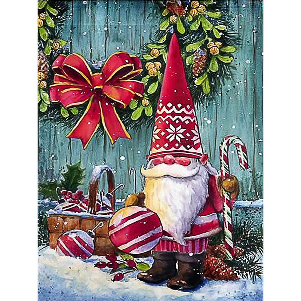 

Christmas Gnome - Round Drill Diamond Painting - 30*40CM, 501 Original