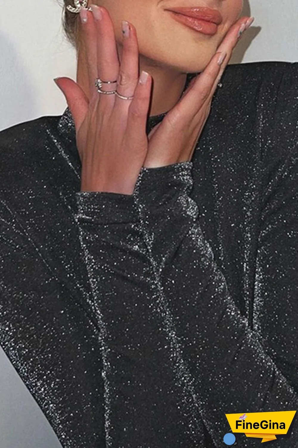 Black Sexy Solid Patchwork Chains Backless O Neck Pencil Skirt Dresses