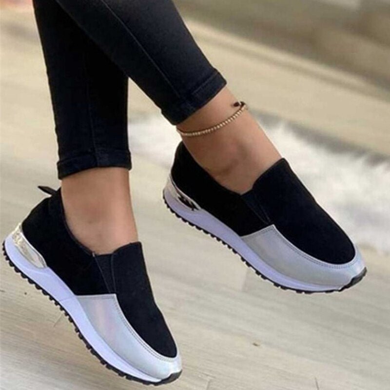 Women Fashion Sneakers Ladies Lace Up Vulcanized Shoes Casual Female Flat Comfort Walking Shoes Woman 2021 Fashion