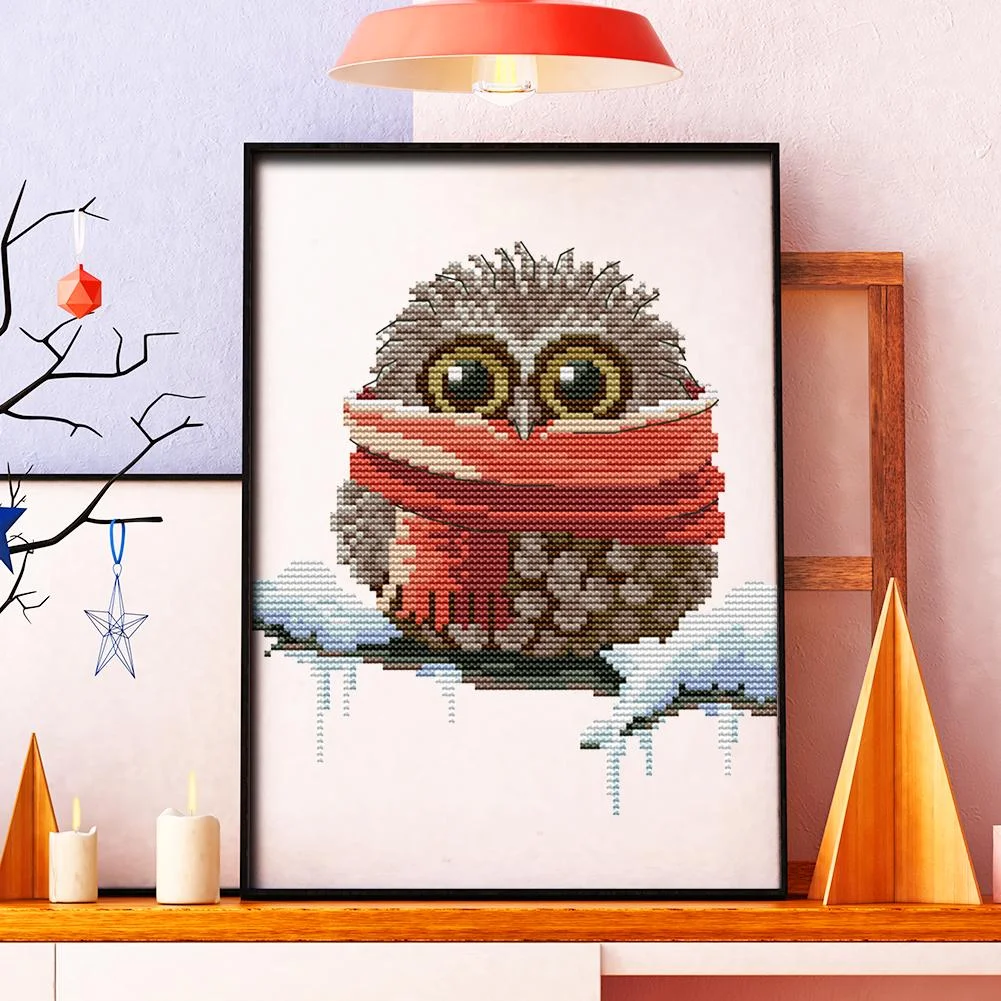 14ct Stamped Cross Stitch - Owl(19*22cm)