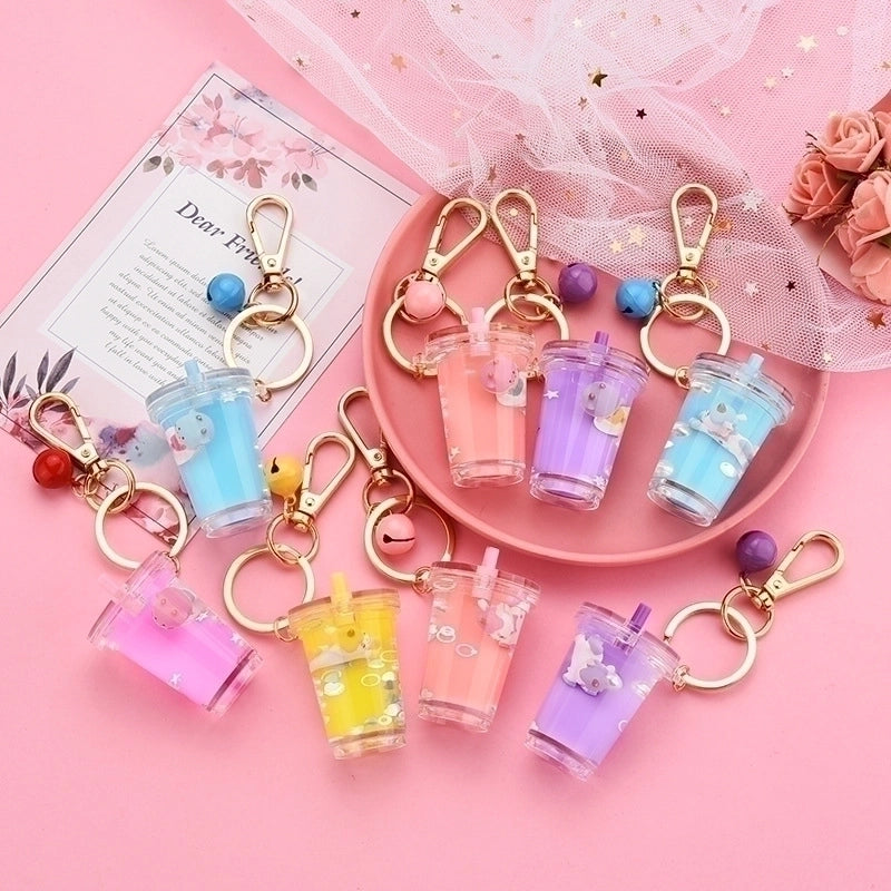 Cute Cow Bell Keychain