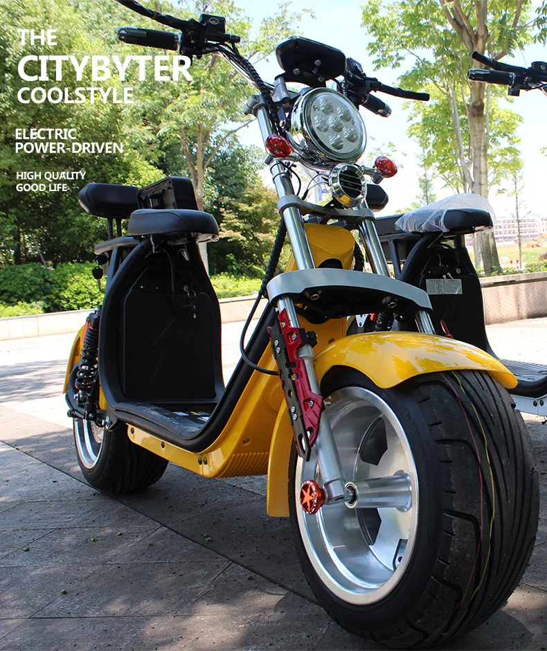 Citycoco Scooter 2 ruedas 1000w, batería de litio 60V, Citycoco eléctrico autoequilibrado 2000w / 24 / CE 2014/30 / EU CE