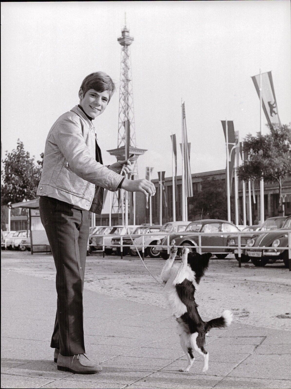 Heintje With Dog IN Berlin - Vintage Press Photo Poster painting Norbert Unfried (U-3938