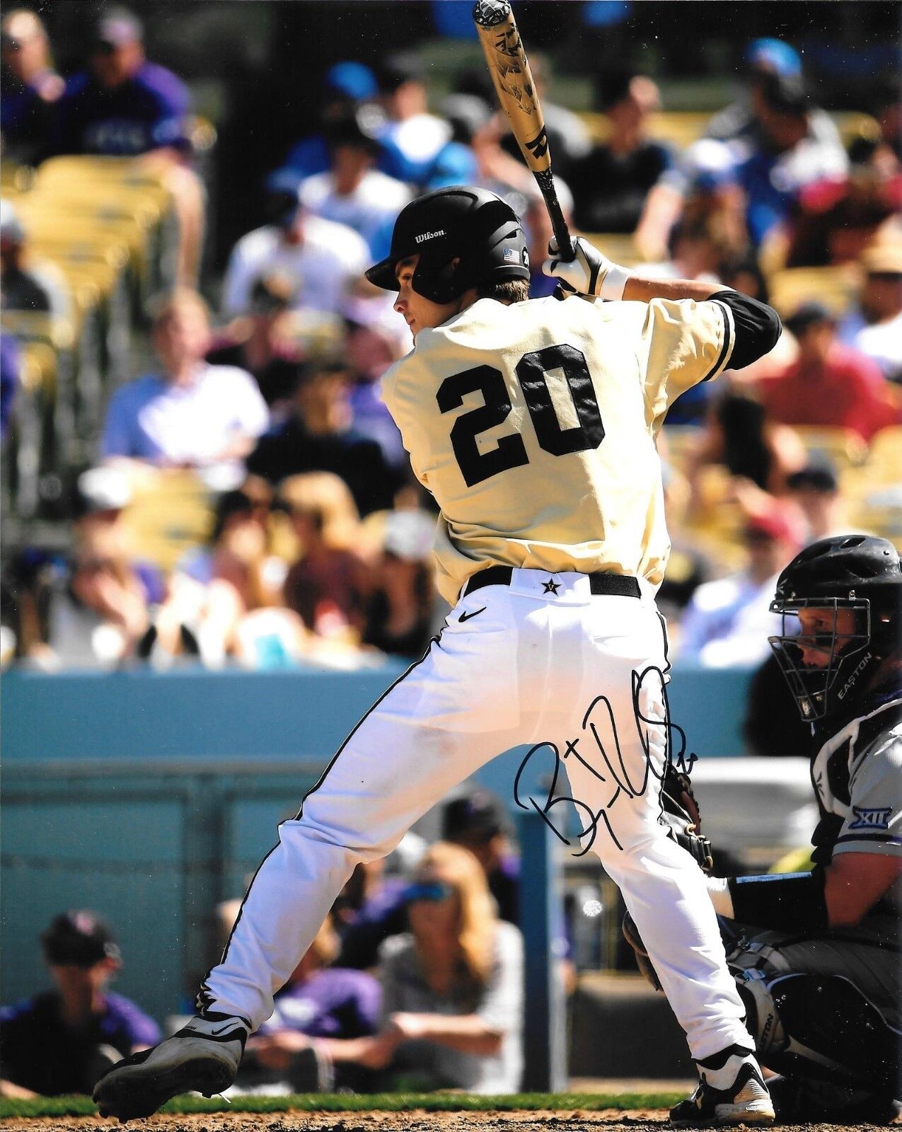 SF GIANTS BRYAN REYNOLDS HAND SIGNED VANDERBILT COMMODORES 8X10 Photo Poster painting W/COA