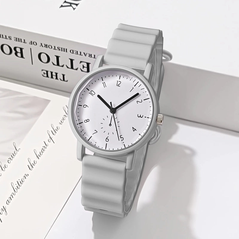 Casual Solid Color Buckle Quartz Women’s Watches