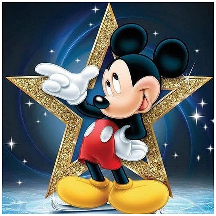 Mickey Mouse And His Friends 60*50cm(canvas) full round drill diamond  painting