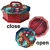 5D DIY Diamond Art Painting Snack Storage Box with Lid Wood Container (Flower)