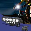 20LED Solar Bicycle Horn Light USB Rechargeable Power Display Bicycle Headlight