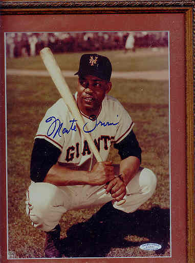 Monte Irvin Autograph 8x10 Photo Poster painting Jsa Cert Pro Framed