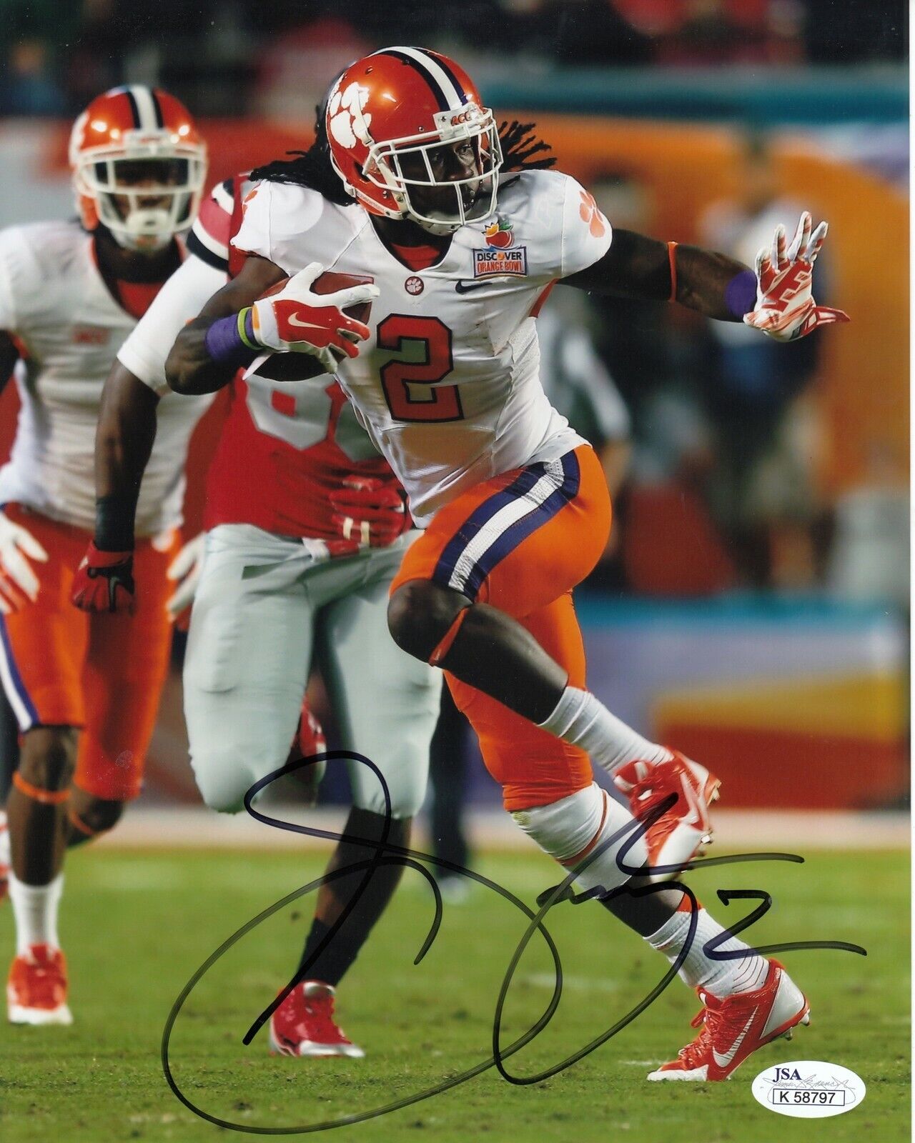 Sammy Watkins #5 8x10 Signed Phot W/JSA Clemson Tigers