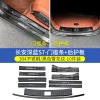 适用于深蓝S7门槛条后护板迎宾踏板防贴刮不锈钢雪花纹内饰改装