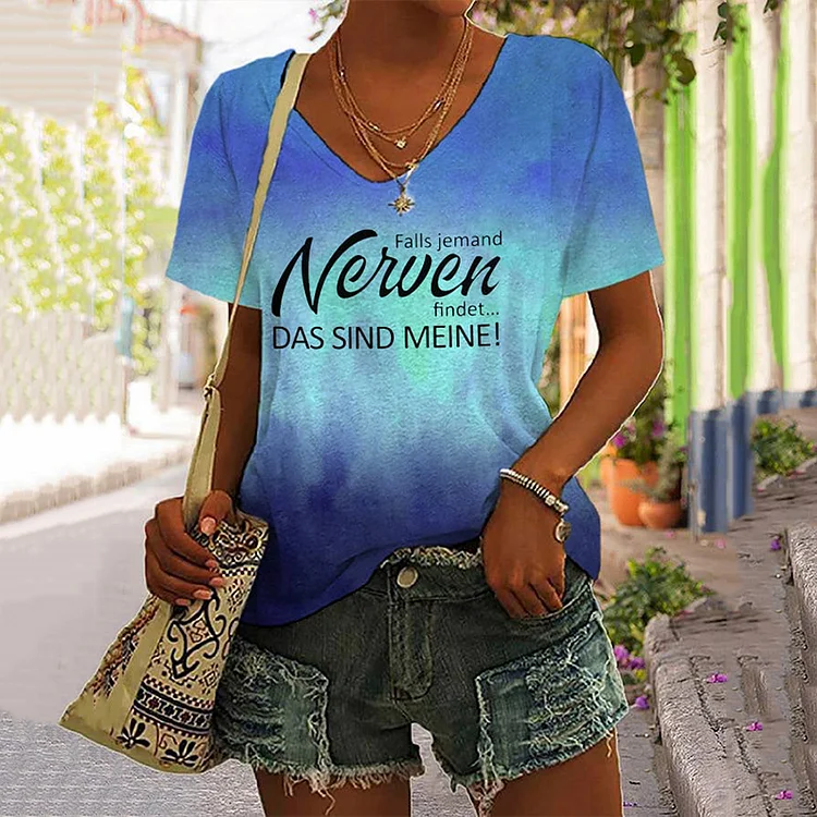 Comstylish Women's Falls Someone Nerven Findet.. Das Sind Meine Inspirational Quotes Print T-Shirt