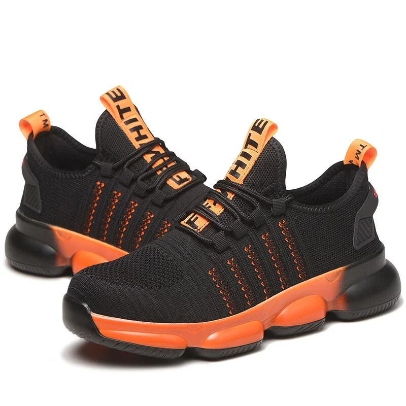 Men's Safety Shoes Fashion Outdoor Shoes Non-slip Breathable Mesh Shoe Travel Sneakers for Men Safety Boots Men Protective Shoes