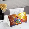 Flower Gift Teddy Bear DIY Diamond Painting PU Tissue Holder Box
