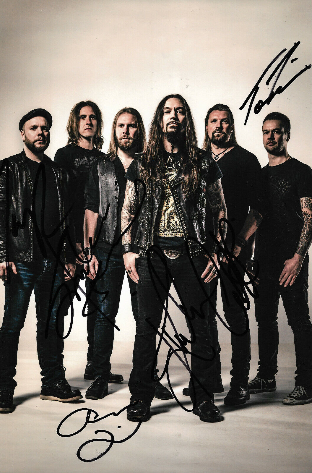 Amorphis Band signed 8x12 inch Photo Poster painting autographs