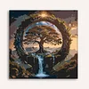 Framed Tree Of Life-Paint by Numbers Acrylic Painting 35*35CM
