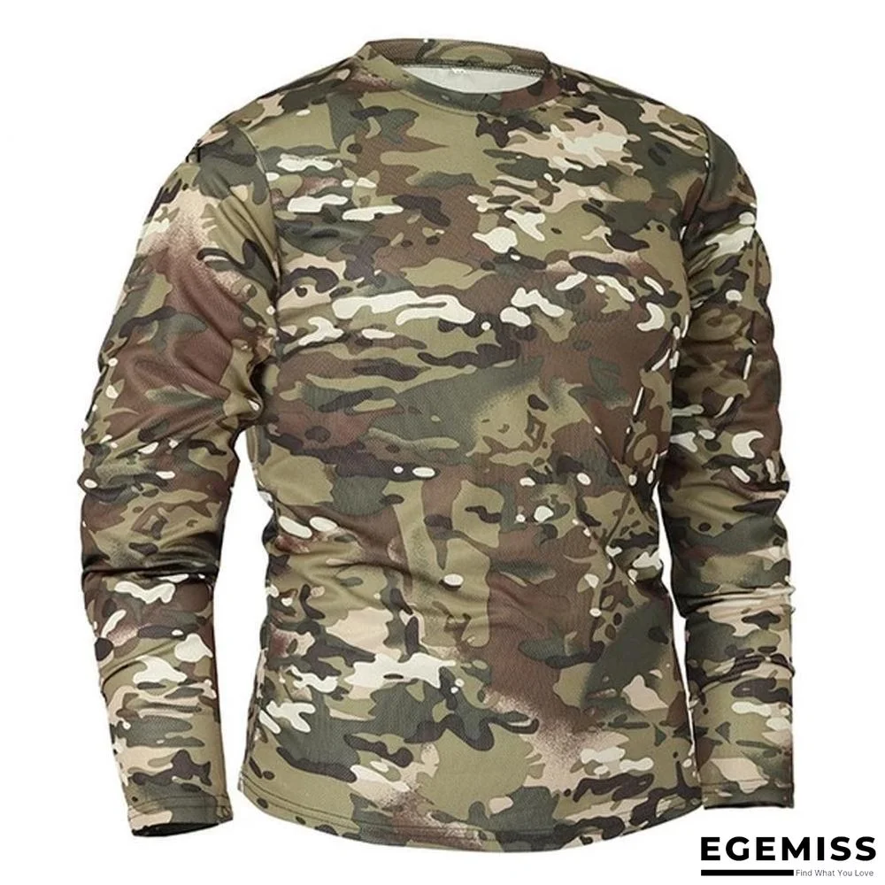 Men Long Sleeve Tactical Camouflage T-shirt camisa masculina Quick Dry Military Army shirt | EGEMISS