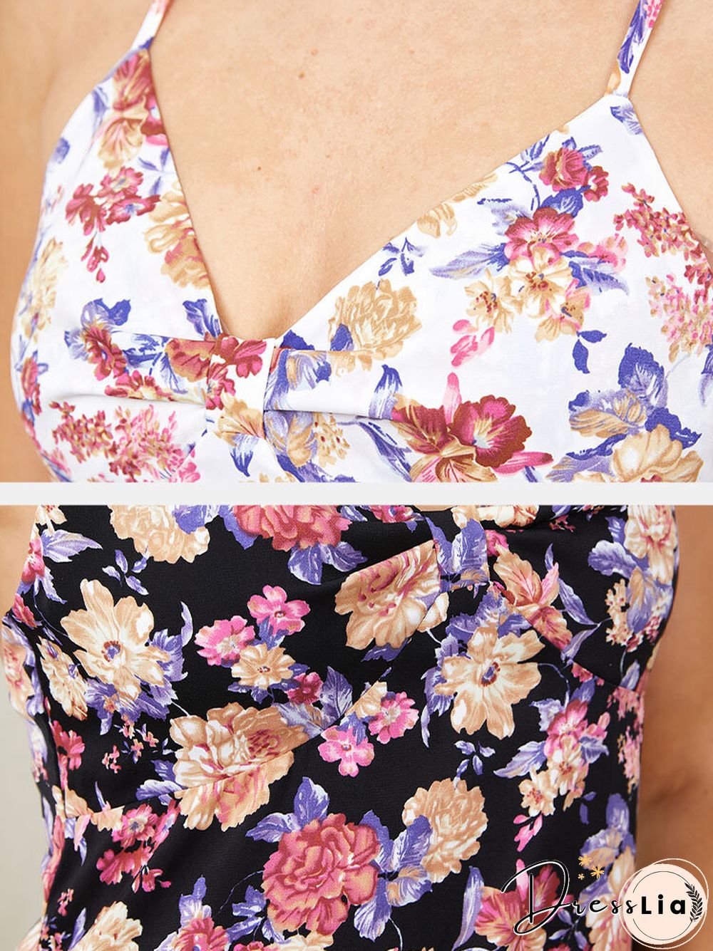 Flower Print Off The Shoulder Backless Sexy Dress