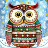 Diamond Painting -DIY Round Drill Christmas Owl