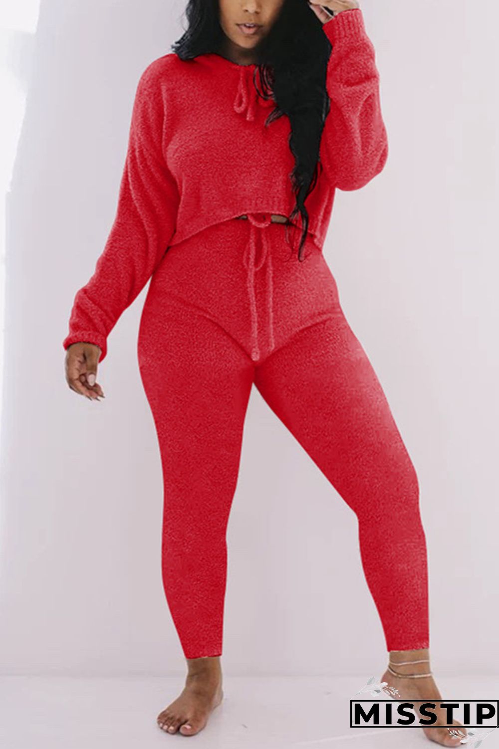 Black Casual Living Solid Basic O Neck Long Sleeve Two Pieces