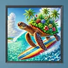 Diamond Painting-DIY Full Round Drill Sea Turtles