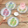 (US Only)6 Pcs Easter Washable Special Shape Diamond Painting Coaster with Holder (Egg)