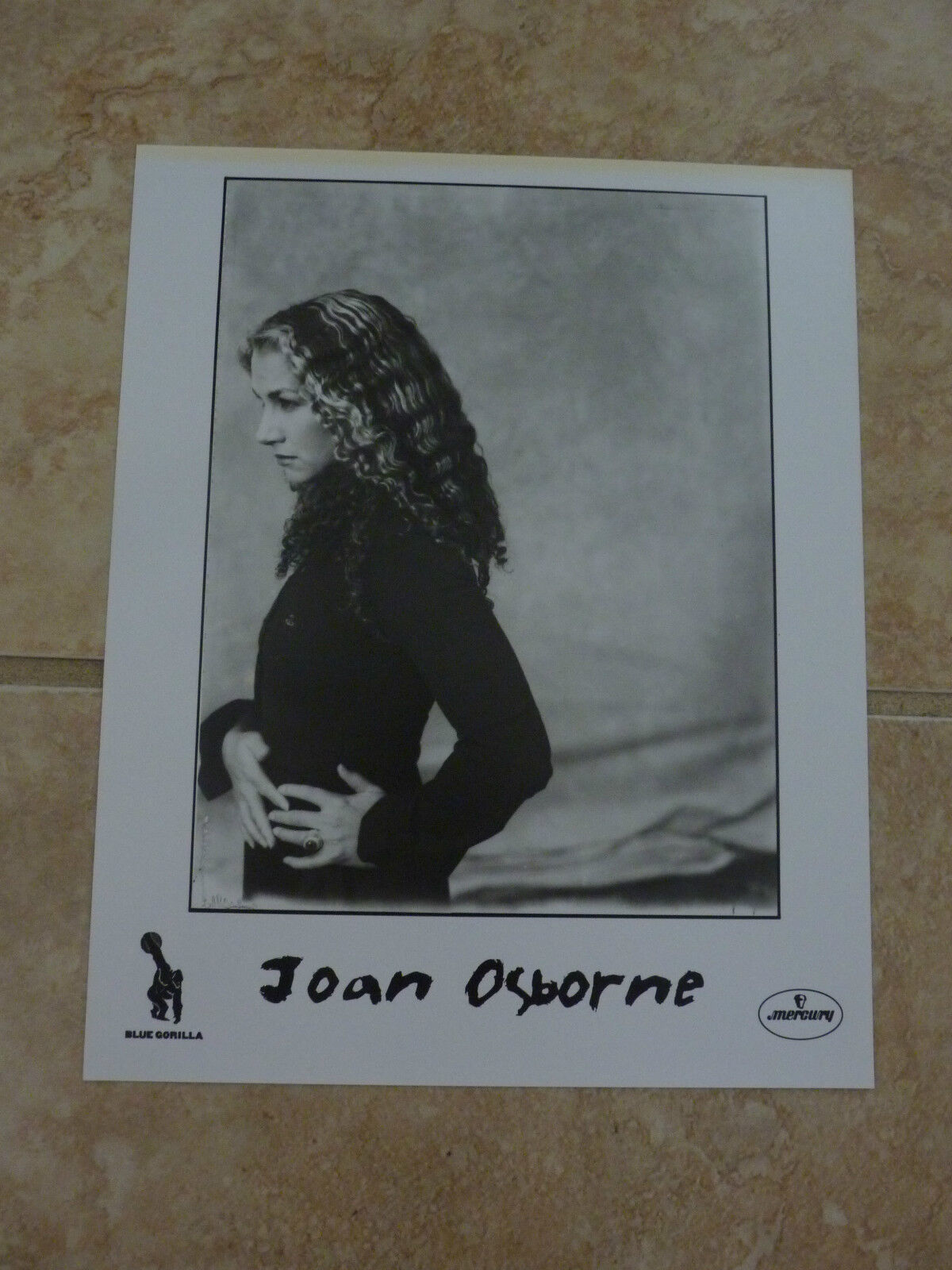 Joan Osborne 8x10 B&W Publicity Picture Promo Photo Poster painting