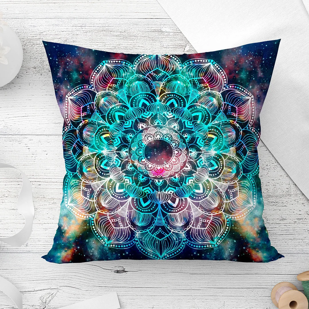 Mandala Decorative Sun and moon Pillow Cushion Covers Pillowcase Cushions for Sofa Polyester Pillowcover cmyk decorative  cover