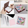 Wooden DIY Dragonfly Diamond Painting Kit Note Box with 160 Papers for Office