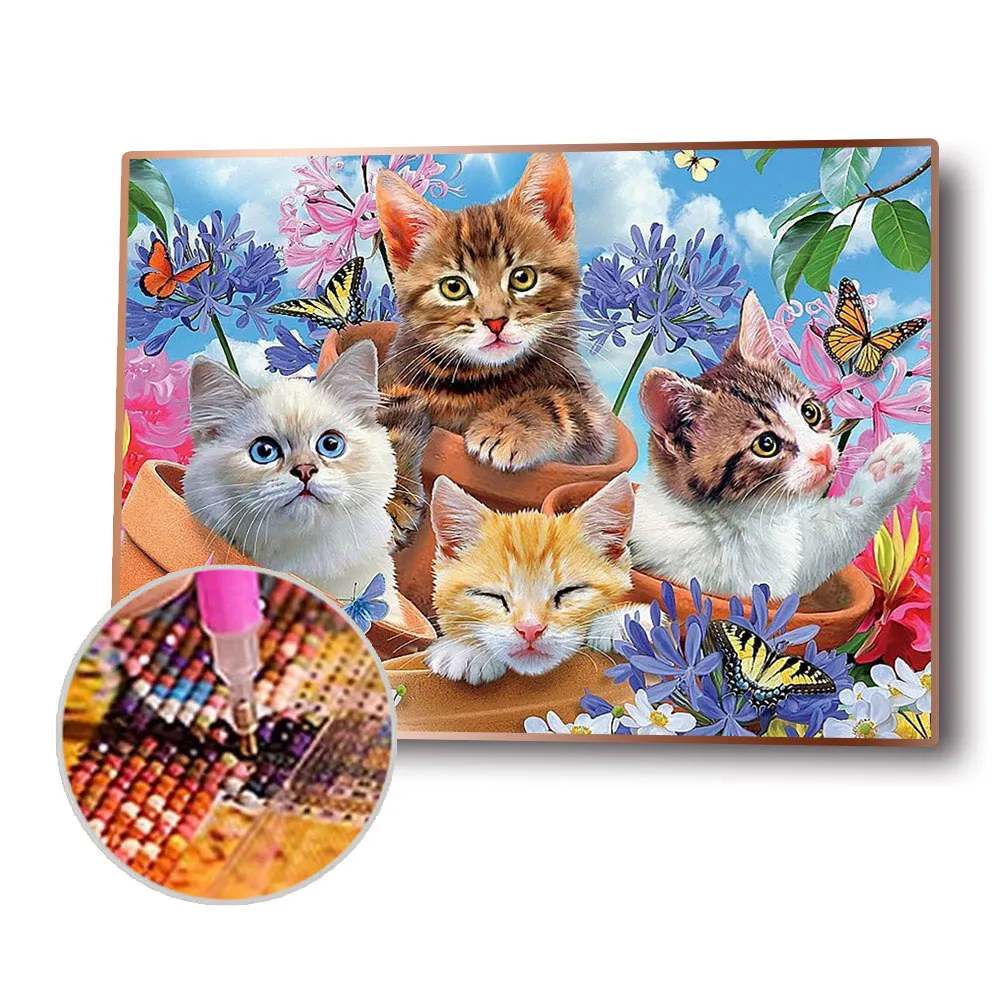Diamond Painting - Full Round Drill - Cat(40*30cm)