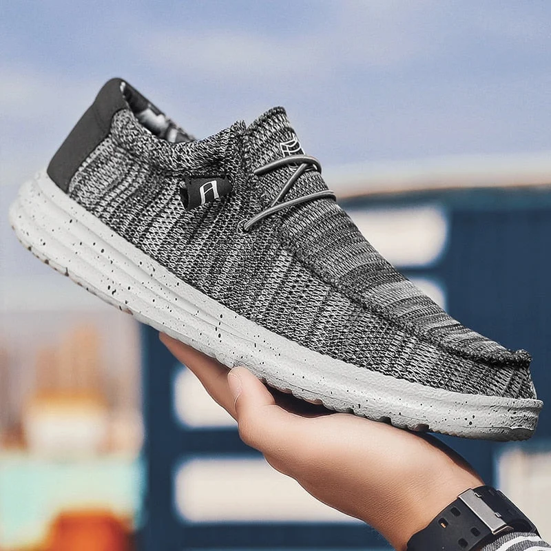 2021 Summer New Men's Canvas Boat Shoes Outdoor Beach Convertible Slip On Loafer Fashion Casual Holiday Flat Deck Shoes Big Size