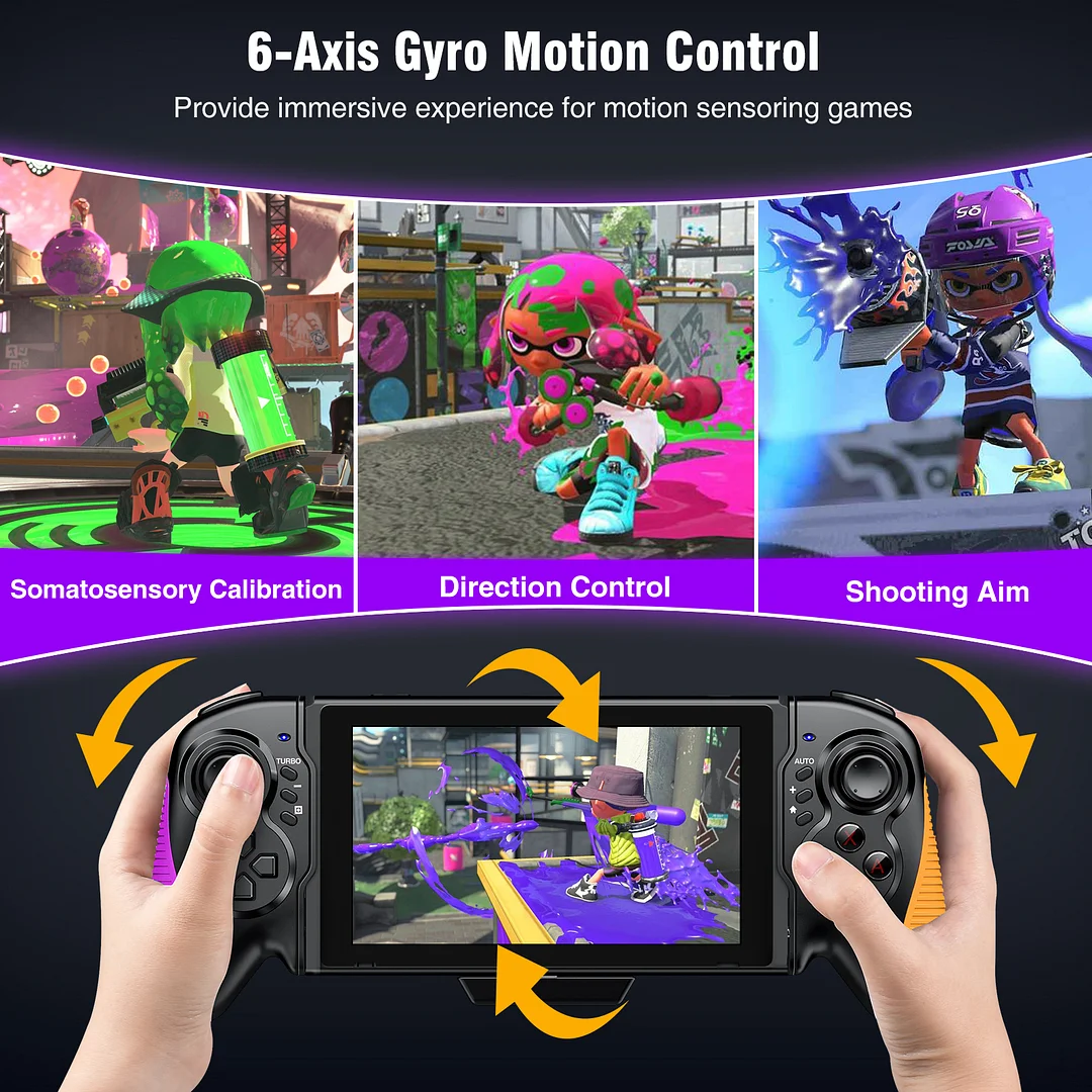 Switch Controller for Nintendo Switch/OLED, One-Piece Joypad Controller Replacement for Nintendo Switch Pro Controler,Switch Controllers Remote with Adjustable Turbo and Dual Motor Vibration