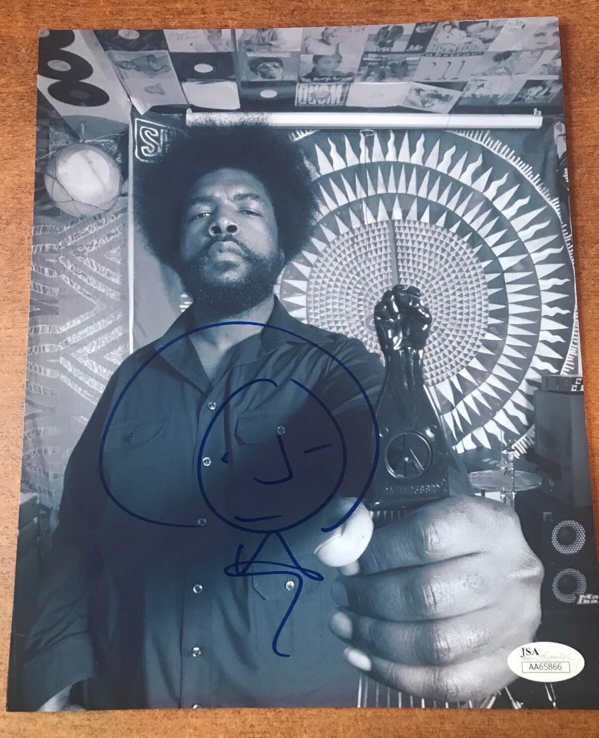 Ahmir Khalib Thompson Questlove (The Roots) Signed 8x10 Photo Poster painting Jsa COA