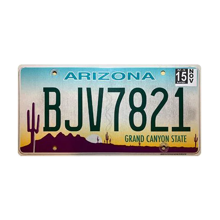 Arizonaation - permis de plaque d’immatriculation de voiture ancienne - 5.9x11.8inch