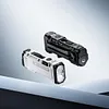 X4 High-Intensity Flashlight With Stepless Dimming And Long Battery Life For Outdoor Lighting With RGB Color Light