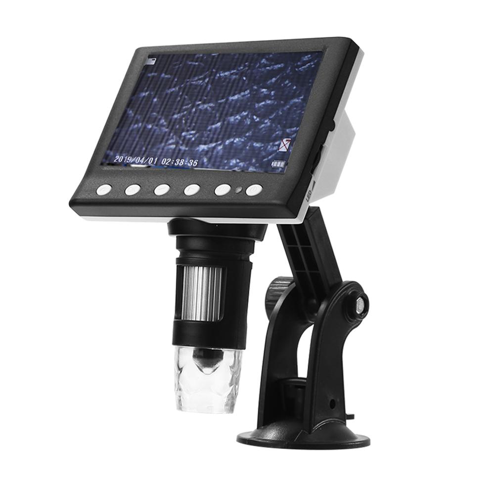 

1000X Electronic 4.3 Inch Display VGA Digital Microscope 8 LED Magnifier, 501 Original