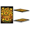 DIY Flower Diamond Painting Journals Notebooks 50 Pages A5 No Lines Special Shaped Diamond Art Kits for Beginners Craft Lovers and Artists (Sunflower)