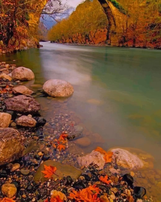 

Pindus National Park Greece – Paint By Numbers - 40*50CM, 501 Original
