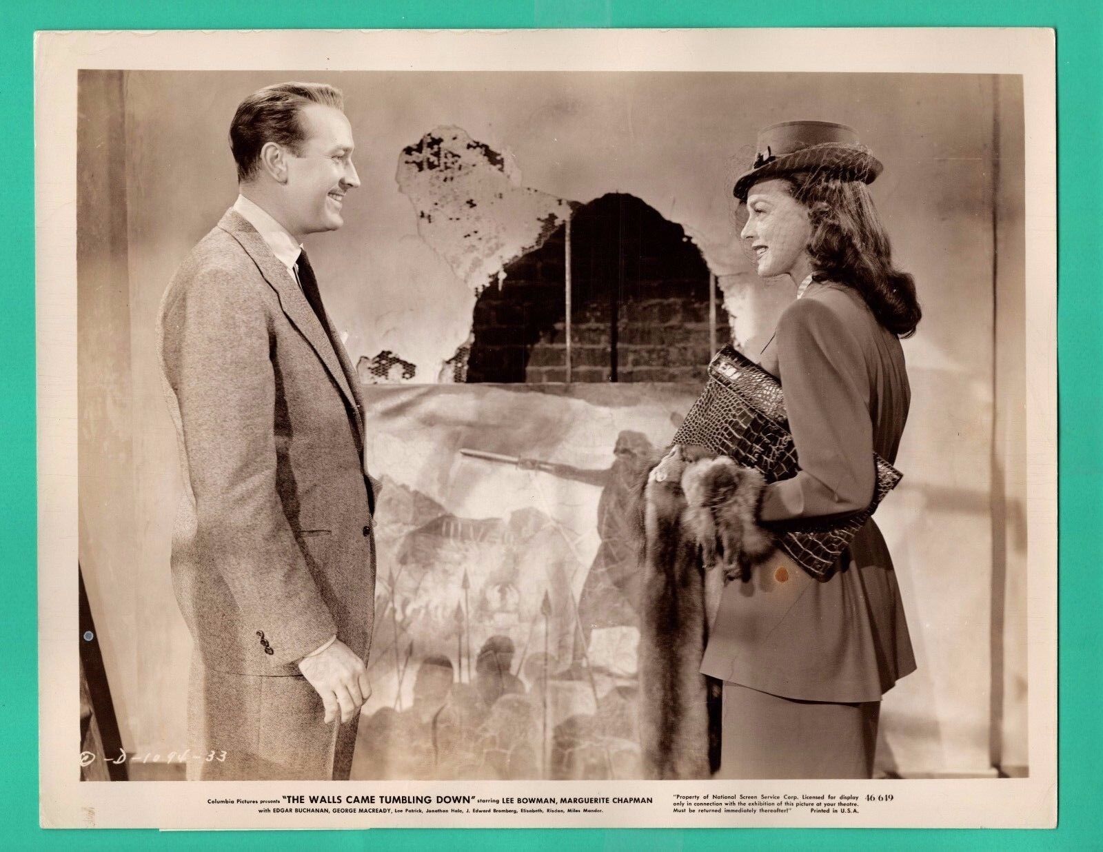 LEE BOWMAN MARGUERITE CHAPMAN Movie Stars Promo 1946 Vintage Photo Poster painting 8x10