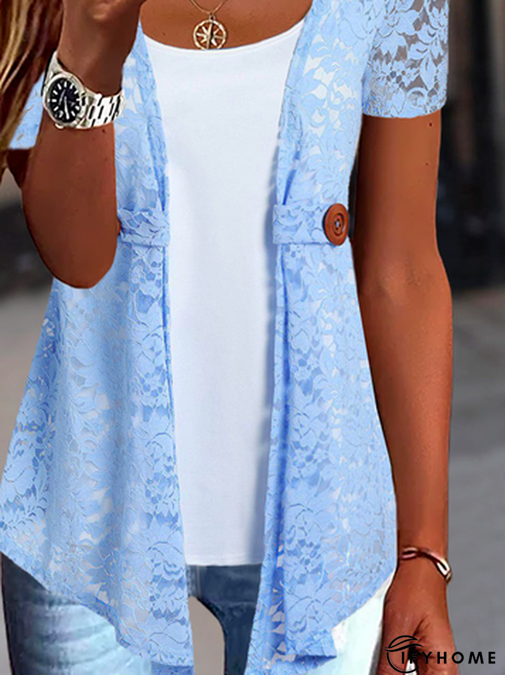 Casual Lace Two-Piece Set | IFYHOME