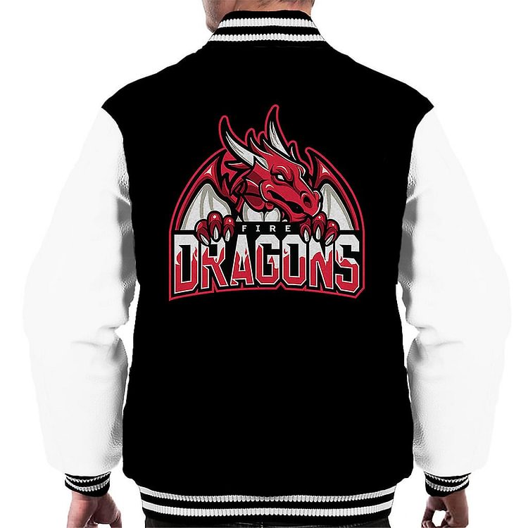 Fire Dragons Targaryen Game Of Thrones Men's Varsity Jacket