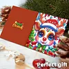 12Pcs Diamond Painting Owl Santa Claus Greeting Card Set with Envelope
